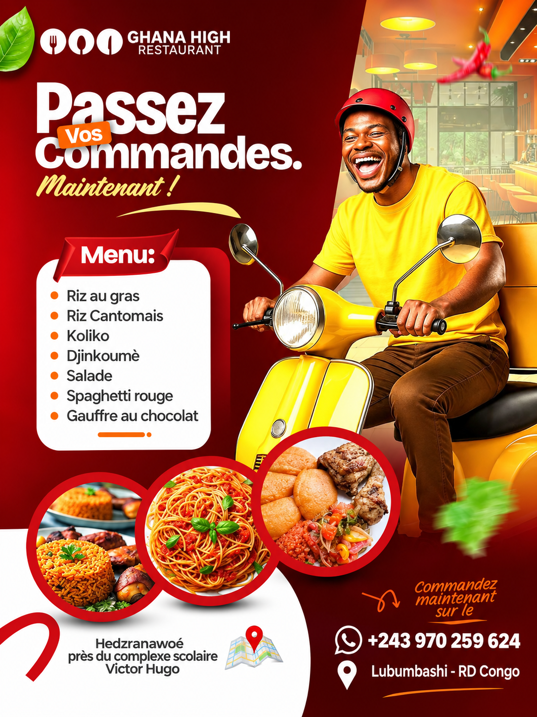 Flyer promotionnel food